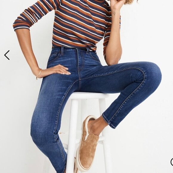Madewell 10" High-Rise Skinny Jeans in Tarren Wash‎ Size 24 - Picture 1 of 7